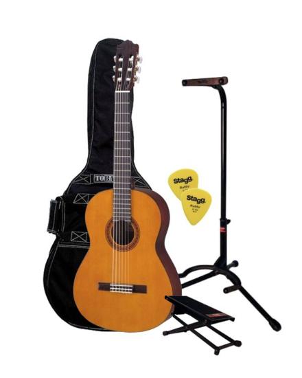 Yamaha Pack C40 - Pack guitare classique 4/4 avec 1 housse, 1 repose pied,  1 stand